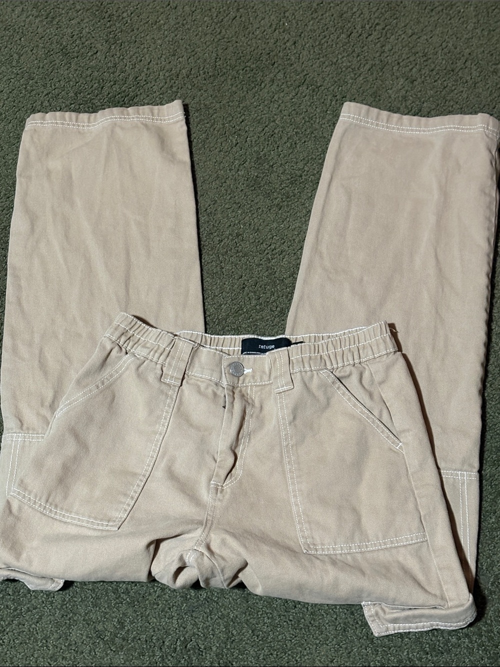 refuge Beige/Tan Utility Cargo Pants